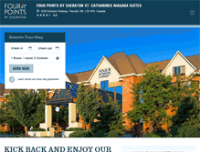 Tablet Screenshot of fourpointsstcatharines.com